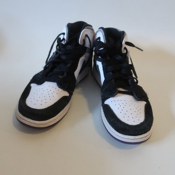 Nike Shoes - Girls Nike Air Jordan 2020 Wht, Black, Purple High Top Sneakers 6.5Y